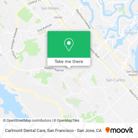 Mapa de Carlmont Dental Care