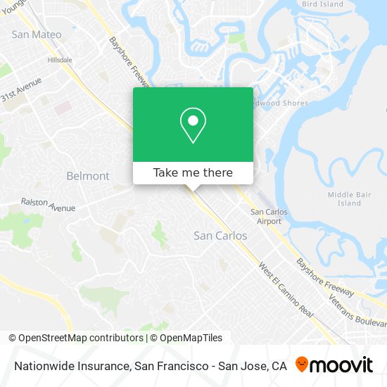 Mapa de Nationwide Insurance