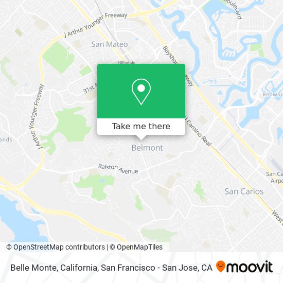 Belle Monte, California map