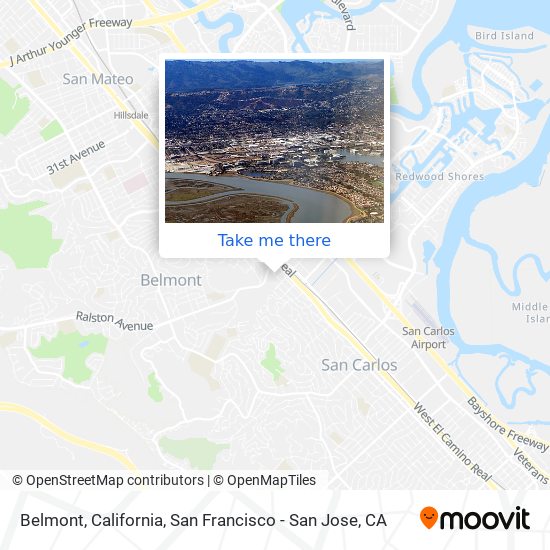 Belmont, California map