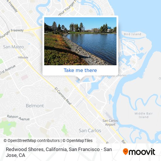 Mapa de Redwood Shores, California