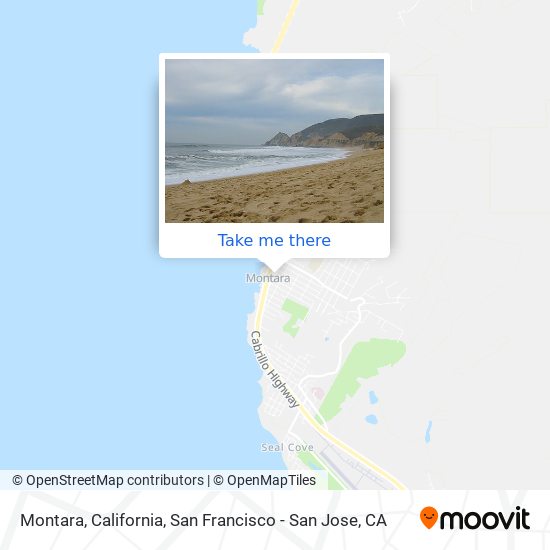 Montara, California map