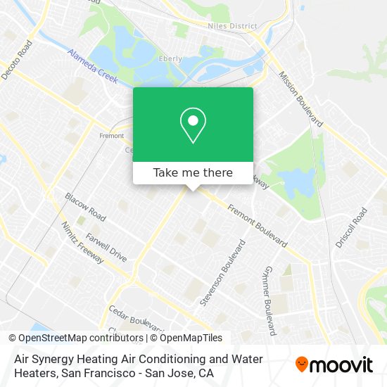 Mapa de Air Synergy Heating Air Conditioning and Water Heaters