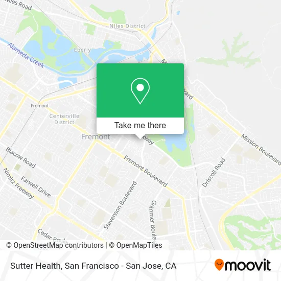Sutter Health map