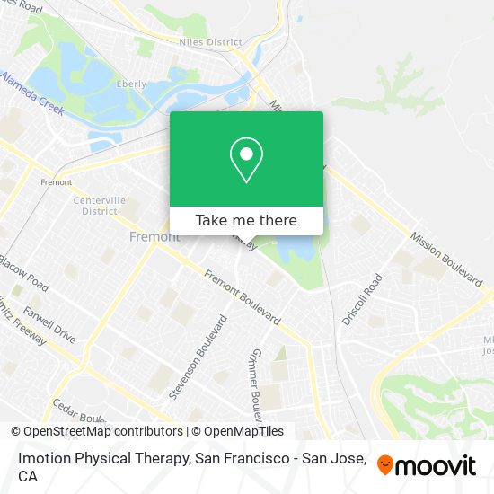 Mapa de Imotion Physical Therapy