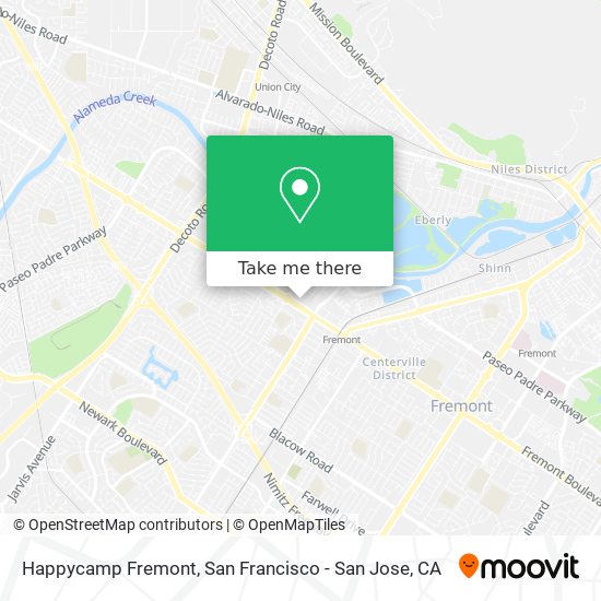 Mapa de Happycamp Fremont