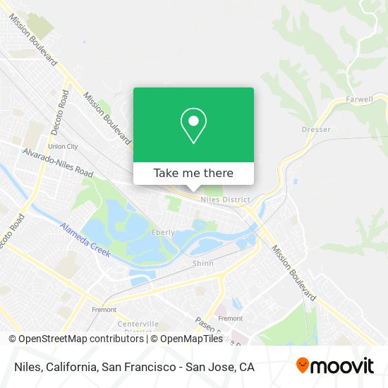 Mapa de Niles, California