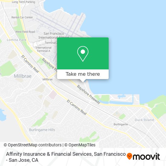 Mapa de Affinity Insurance & Financial Services