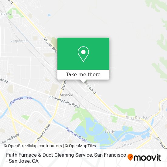 Faith Furnace & Duct Cleaning Service map