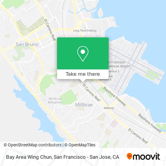 Mapa de Bay Area Wing Chun