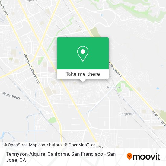 Tennyson-Alquire, California map