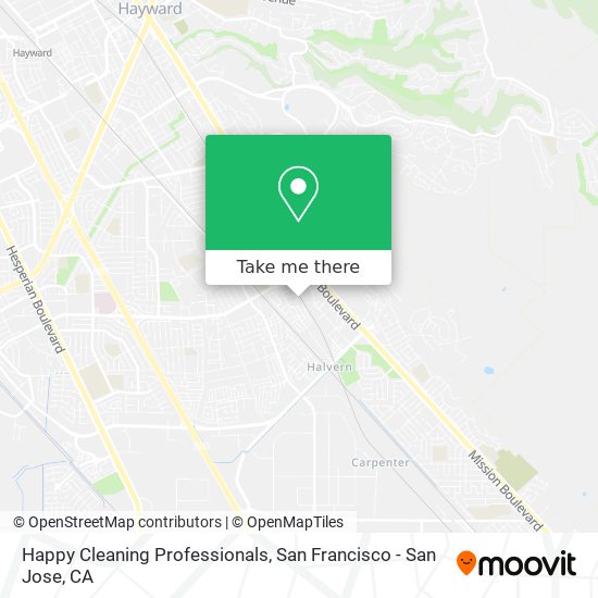 Happy Cleaning Professionals map
