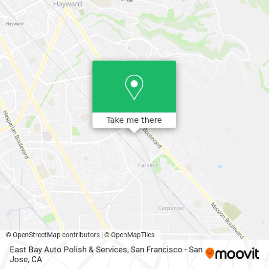 East Bay Auto Polish & Services map