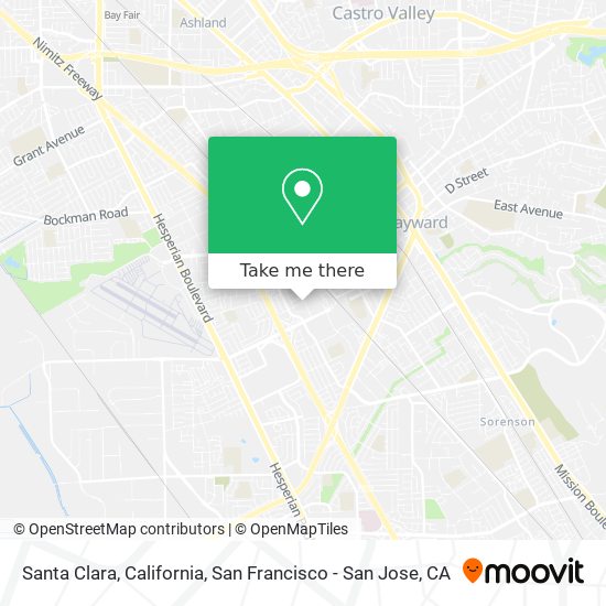 Santa Clara, California map