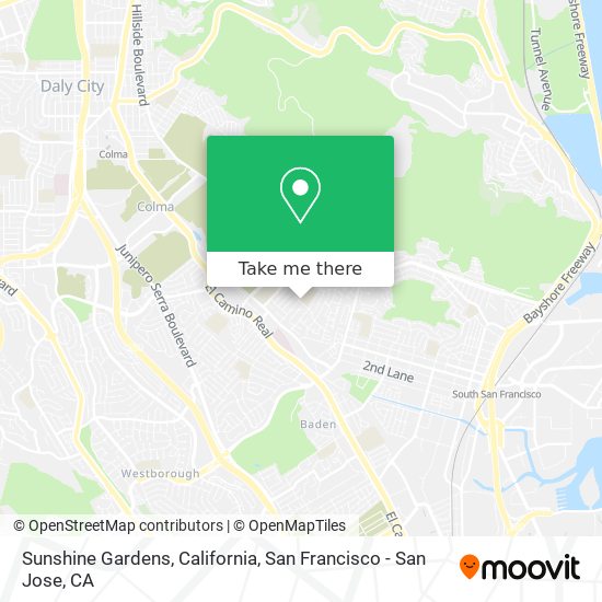 Mapa de Sunshine Gardens, California