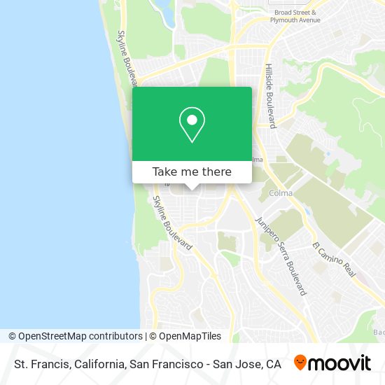 St. Francis, California map