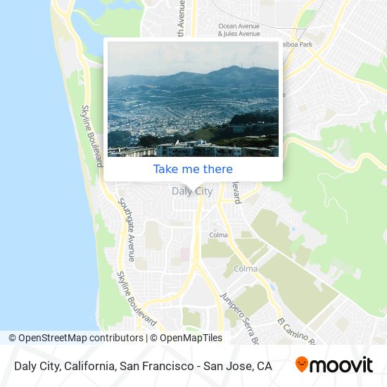 Mapa de Daly City, California