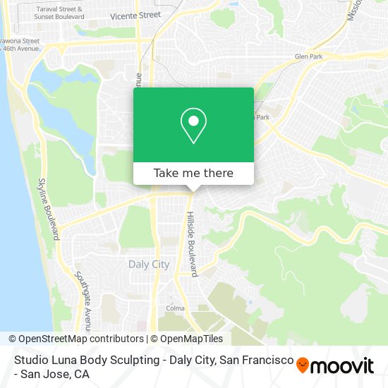 Studio Luna Body Sculpting - Daly City map