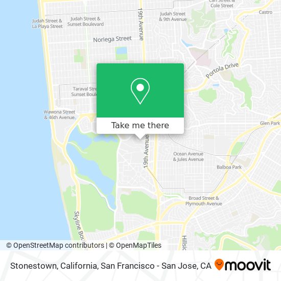 Mapa de Stonestown, California