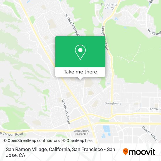 San Ramon Village, California map