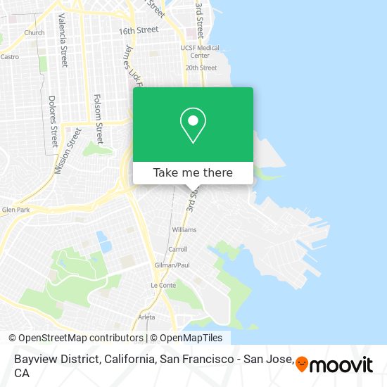 Mapa de Bayview District, California