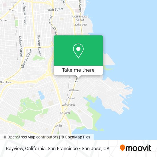 Mapa de Bayview, California