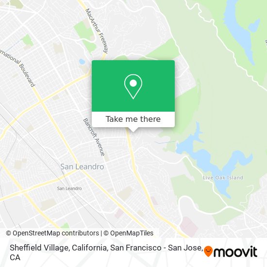 Sheffield Village, California map