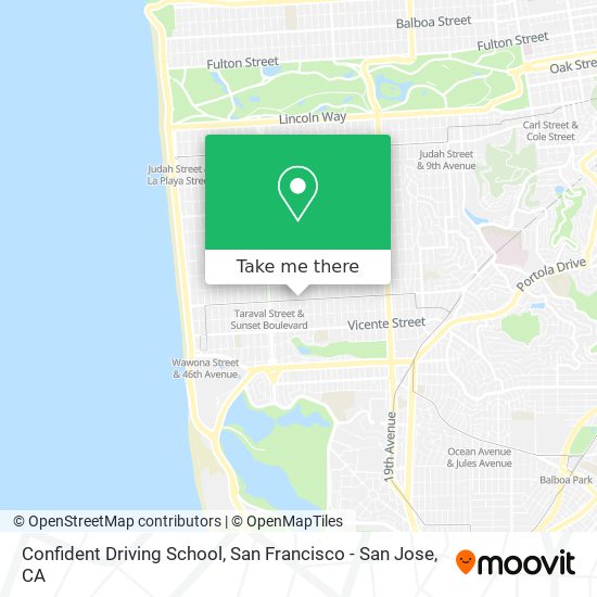 Confident Driving School map