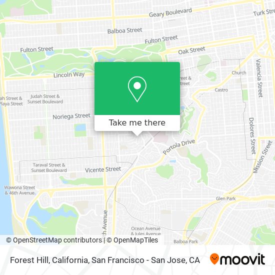 Mapa de Forest Hill, California