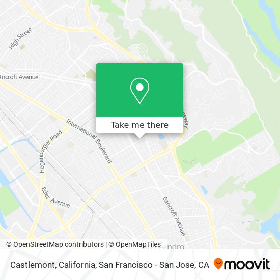 Castlemont, California map