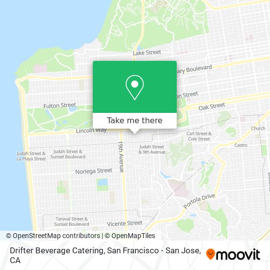 Drifter Beverage Catering map