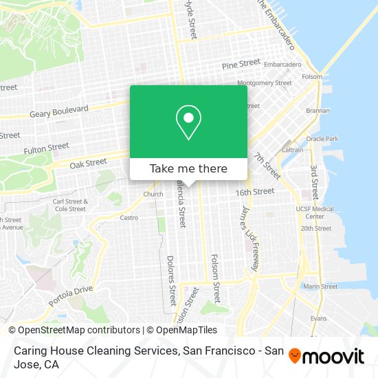 Caring House Cleaning Services map