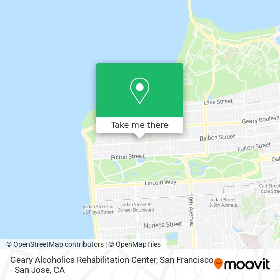 Mapa de Geary Alcoholics Rehabilitation Center