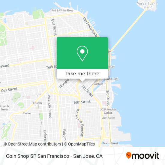 Coin Shop SF map