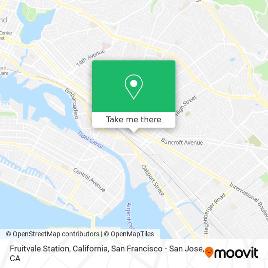 Fruitvale Station, California map