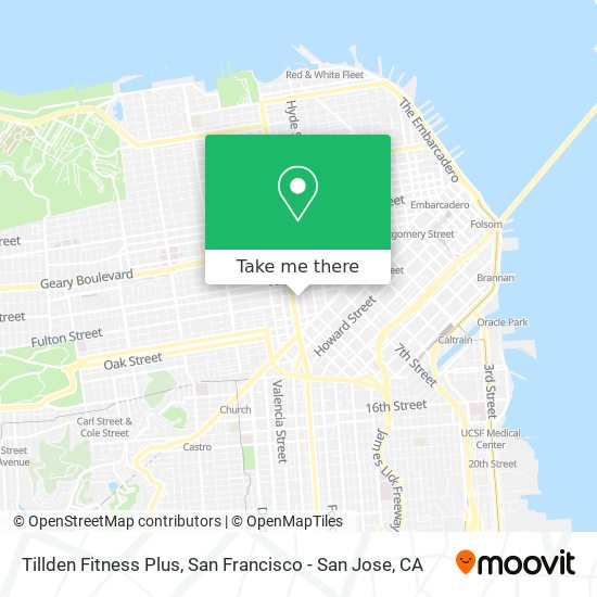 Mapa de Tillden Fitness Plus