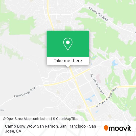 Camp Bow Wow San Ramon map