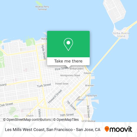 Les Mills West Coast map