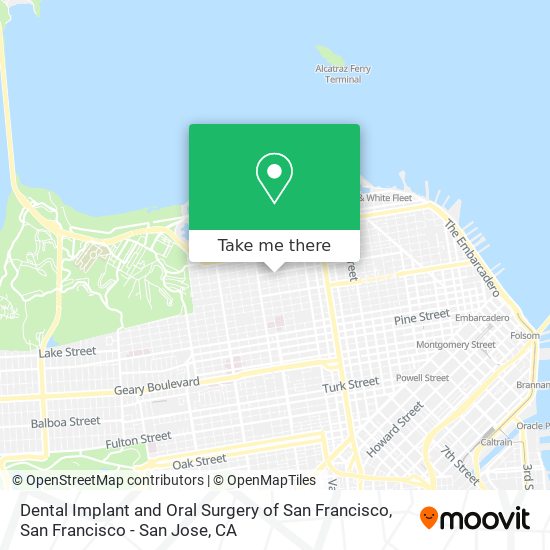 Mapa de Dental Implant and Oral Surgery of San Francisco