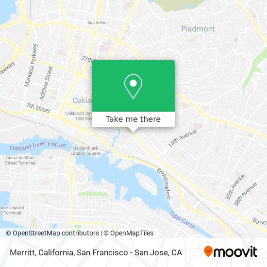 Merritt, California map