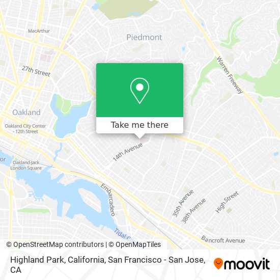 Mapa de Highland Park, California