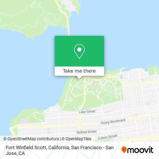 Fort Winfield Scott, California map