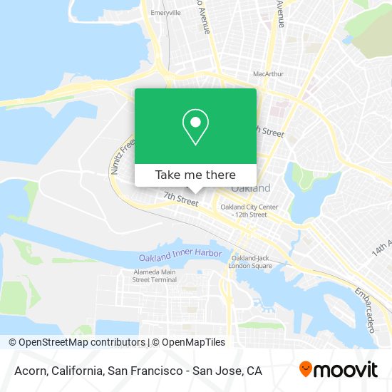Acorn, California map