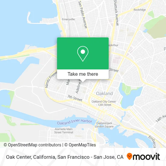 Oak Center, California map