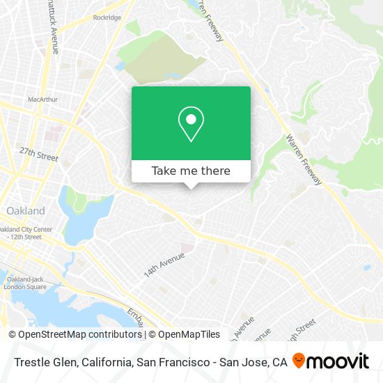 Mapa de Trestle Glen, California
