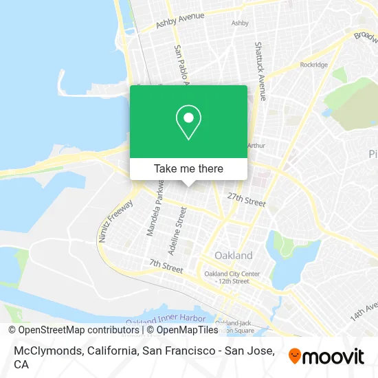 McClymonds, California map