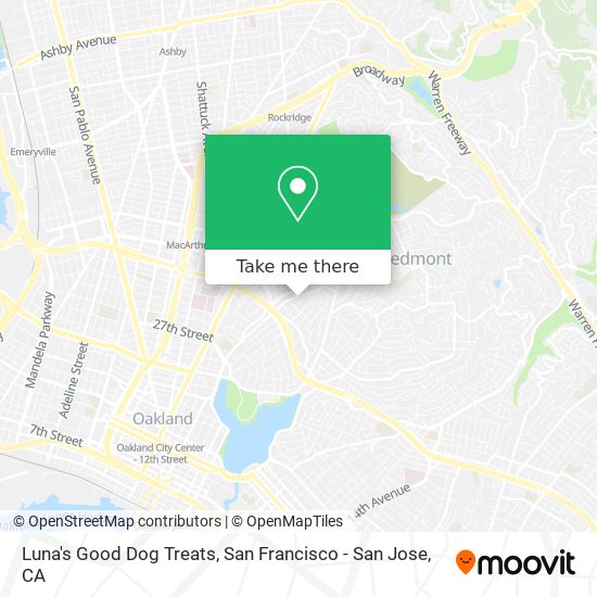 Luna's Good Dog Treats map