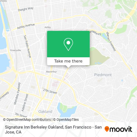 Mapa de Signature Inn Berkeley Oakland