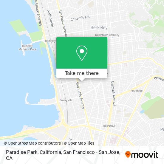 Mapa de Paradise Park, California