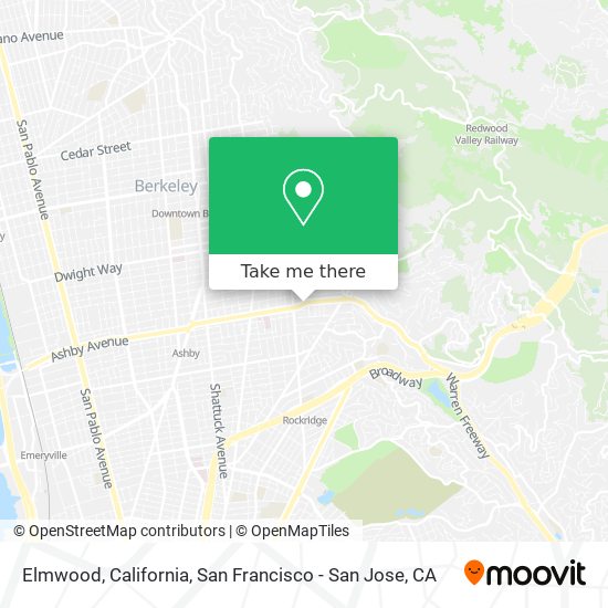 Mapa de Elmwood, California